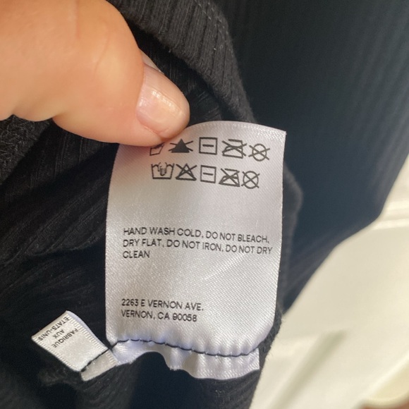 Reformation Black Rib Sleeveless Dress - Picture 7 of 9